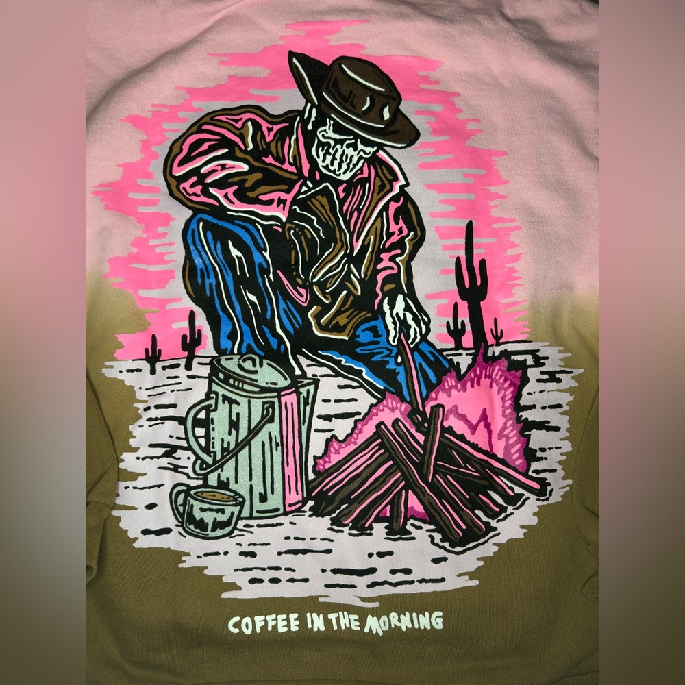 Warren Lotas Coffee In The Morning ‘Tie-Dye’ Hoodie - Picture 7 of 8